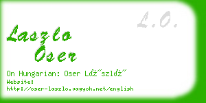 laszlo oser business card